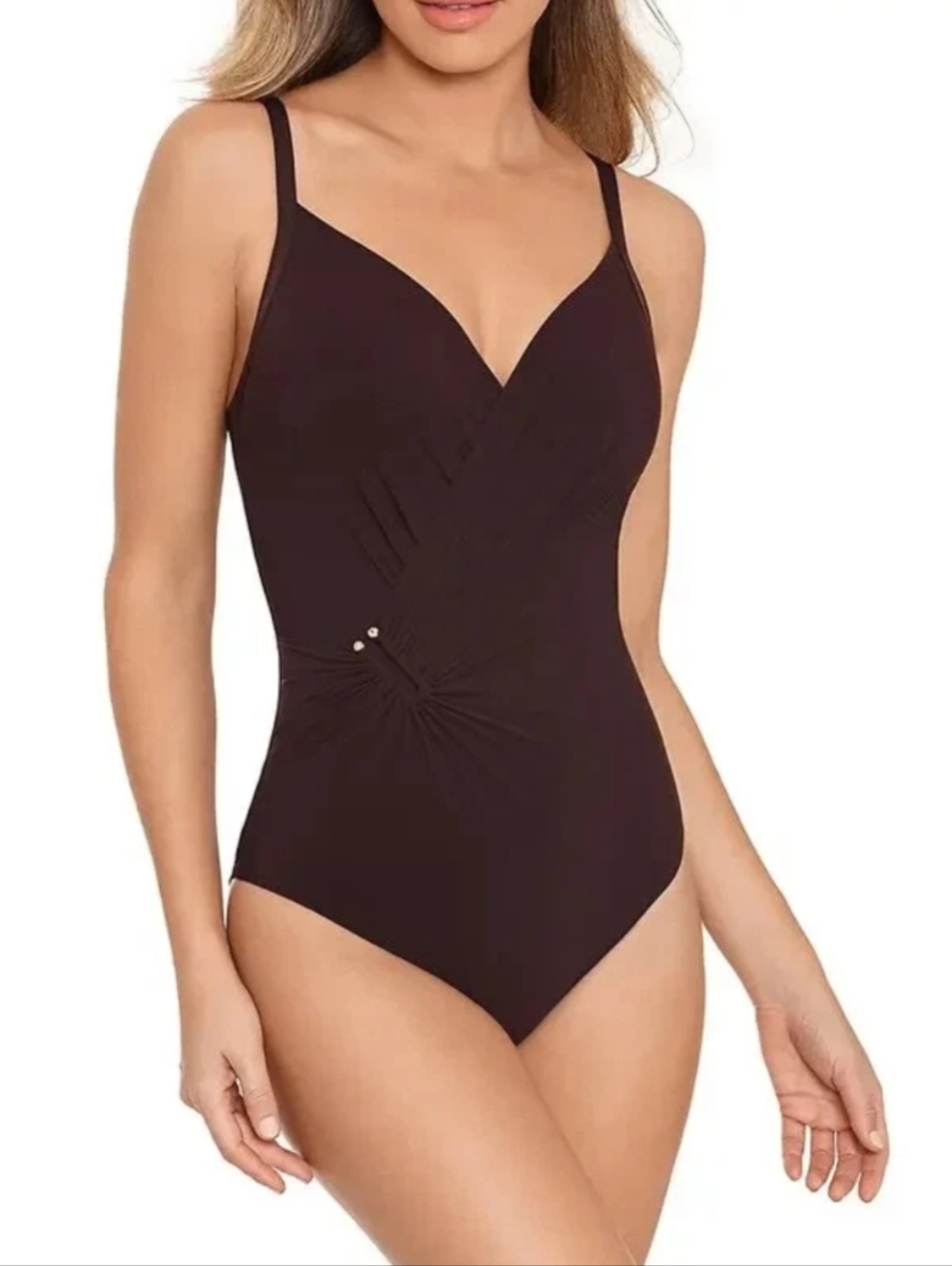 AMORESSA 'U-Turn Ulyana' One-Piece Swimsuit Sz.14 Black